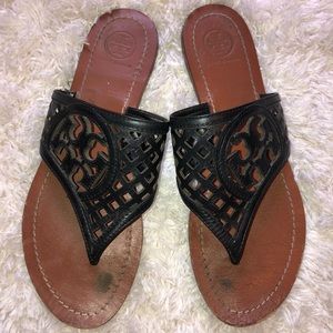 Vintage TORY BURCH black sandals.